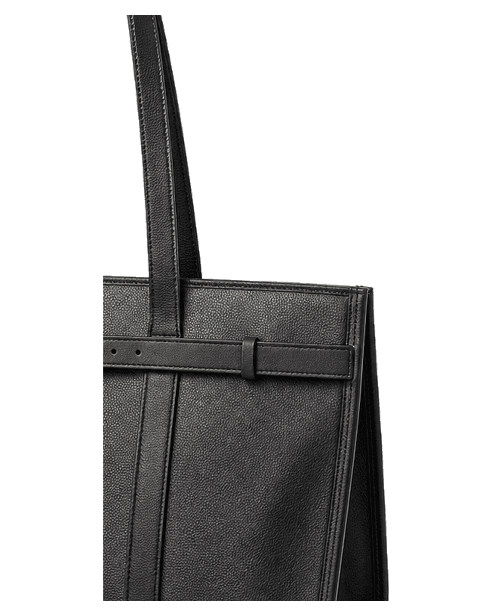 Day Carry Tote Black 사이드 앵글 제품 컷