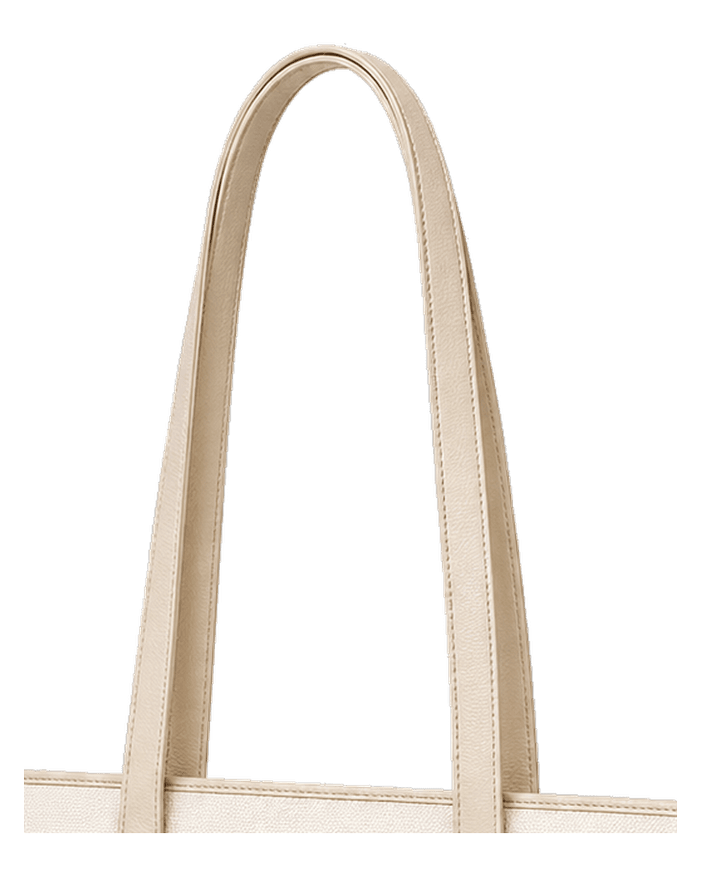 Day Carry Tote Ivory 핸들 하드웨어 클로즈업