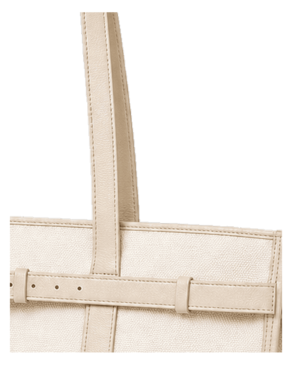 Day Carry Tote Ivory 사이드 앵글 제품 컷