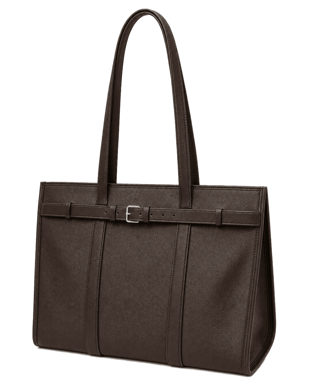 Day Carry Tote Dark Brown 색상 제품 컷